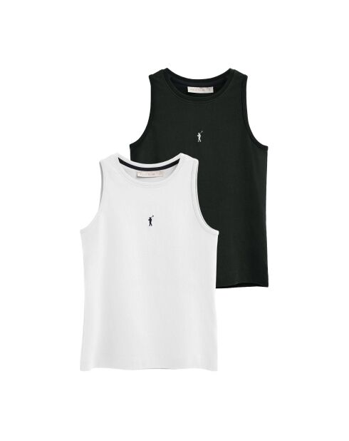 Lot de 2 débardeurs en coton Margaux multicolores