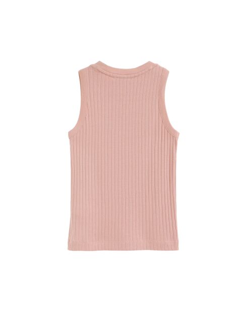 Débardeur en coton Maëlle pale rose