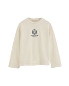 Sweat-shirt en coton Sophie écru