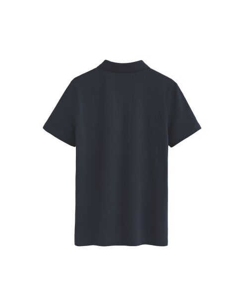 Polo à manches courtes en coton Anna navy