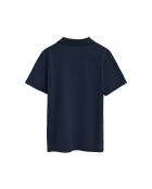 Bérénice marineblaues Kurzarm-Poloshirt aus Baumwolle