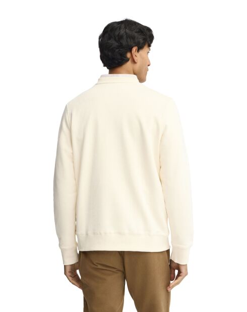 Felpa Dorian in cotone ecru