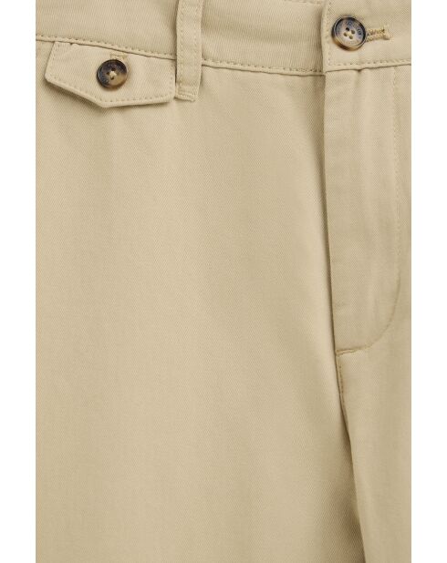 Beige katoenen chinobroek Sean