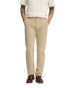 Beige katoenen chinobroek Sean