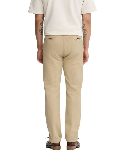 Beige katoenen chinobroek Sean