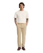 Beige katoenen chinobroek Sean