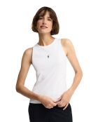 Canotta Laure in cotone bianco