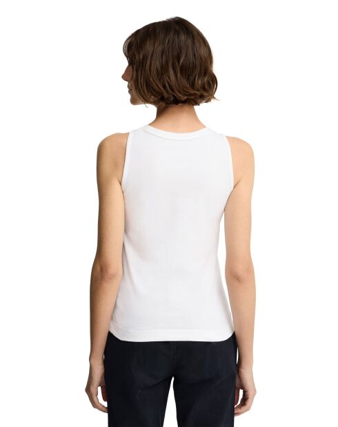 Canotta Laure in cotone bianco