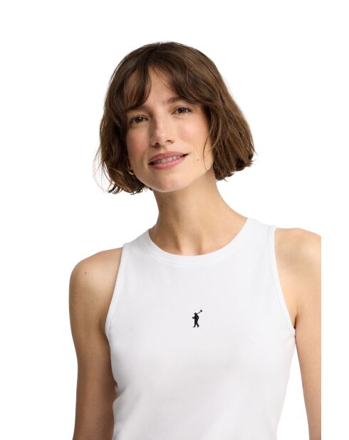 Canotta Laure in cotone bianco