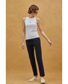 Canotta Laure in cotone bianco