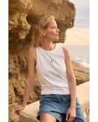 Canotta Laure in cotone bianco
