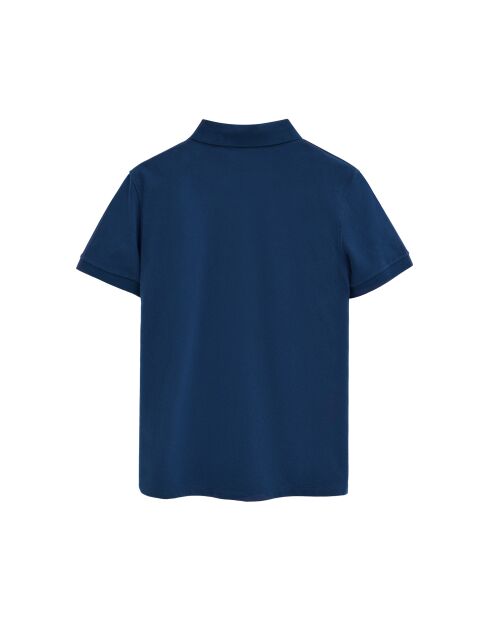 Polo à manches courtes en coton Cédric indigo blue