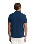 Polo à manches courtes en coton Cédric indigo blue