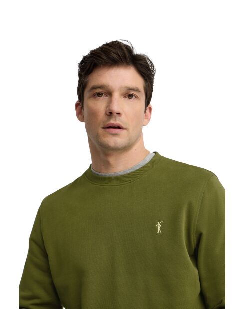 Felpa Yves moss in cotone