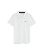 Chloé weißes Kurzarm-Poloshirt aus Baumwolle