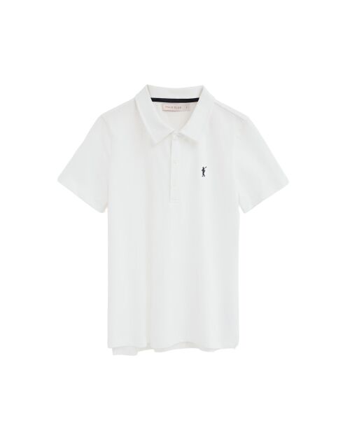 Chloé weißes Kurzarm-Poloshirt aus Baumwolle