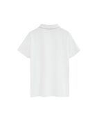 Chloé weißes Kurzarm-Poloshirt aus Baumwolle