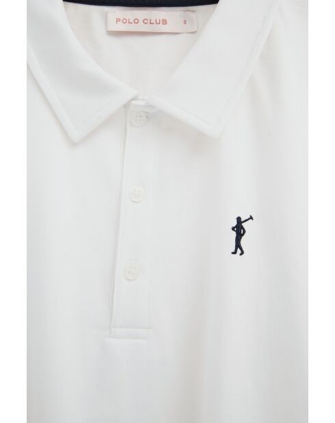 Chloé weißes Kurzarm-Poloshirt aus Baumwolle