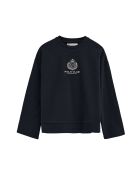 Sweat-shirt en coton Stéphanie navy