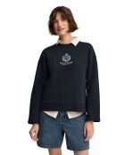 Sweat-shirt en coton Stéphanie navy