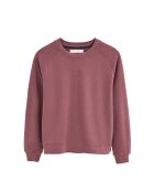 Roséweinfarbenes Sweatshirt Océane aus Baumwolle