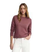 Roséweinfarbenes Sweatshirt Océane aus Baumwolle