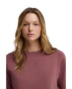 Roséweinfarbenes Sweatshirt Océane aus Baumwolle