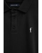 Polo Benjamin a manica corta in cotone nero
