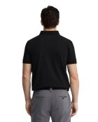 Polo Benjamin a manica corta in cotone nero
