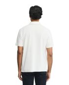 Polo Adrien a manica corta in cotone ecru