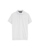 Polo Corentin a manica corta in cotone bianco