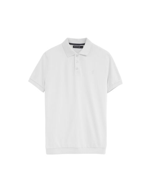 Polo Corentin a manica corta in cotone bianco