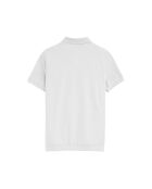 Polo Corentin a manica corta in cotone bianco