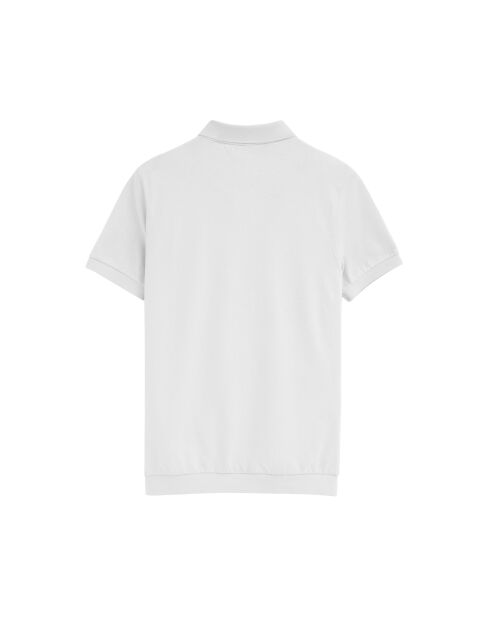 Polo Corentin a manica corta in cotone bianco