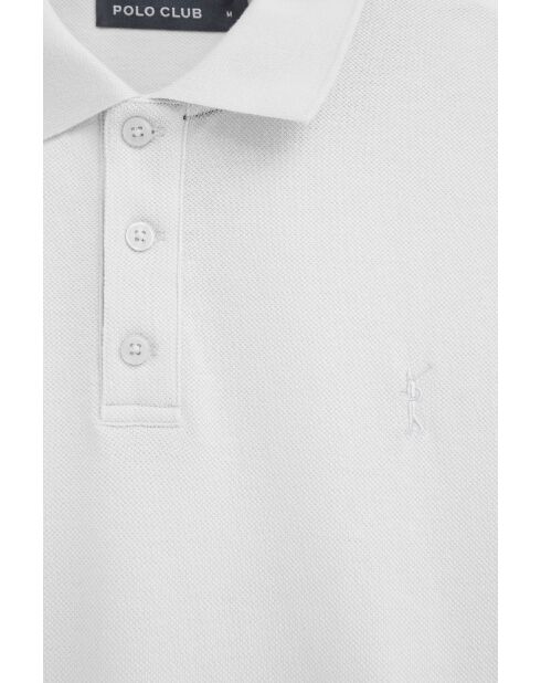 Polo Corentin a manica corta in cotone bianco
