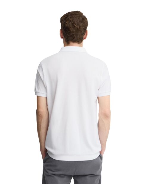 Polo Corentin a manica corta in cotone bianco