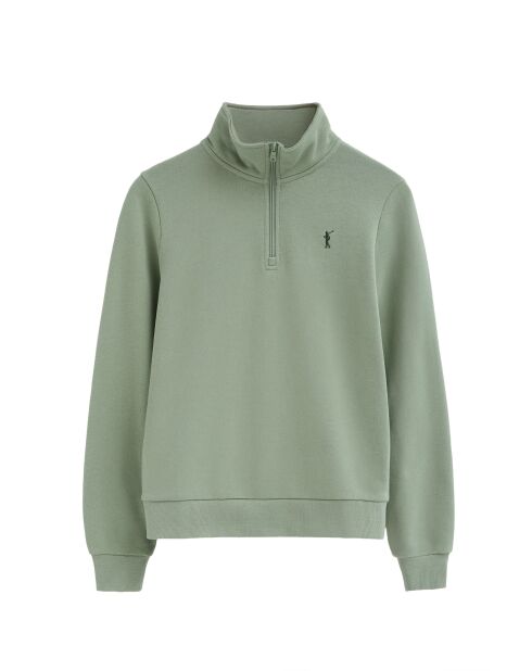 Sweat-shirt en coton Noémie pale green