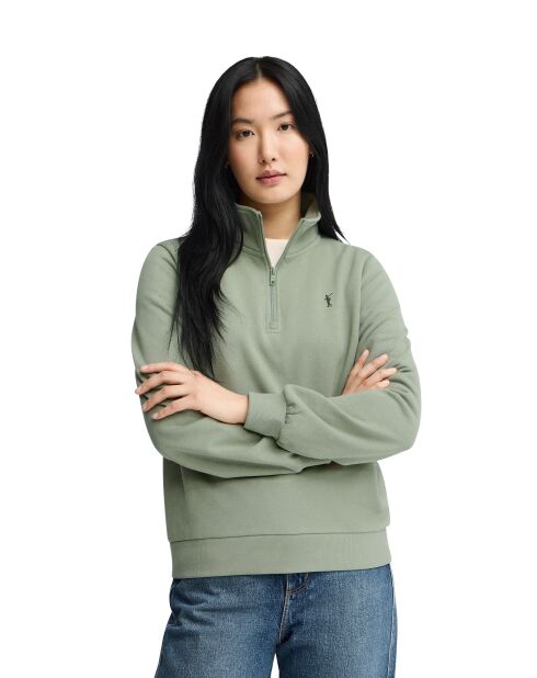 Sweat-shirt en coton Noémie pale green
