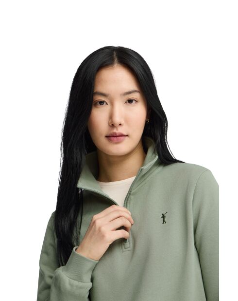 Sweat-shirt en coton Noémie pale green