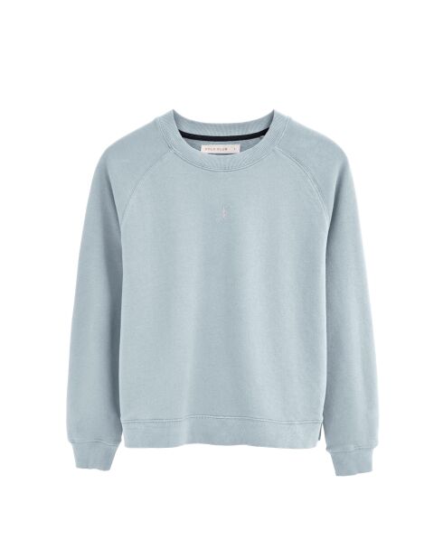 Sweat-shirt en coton Pauline baby blue