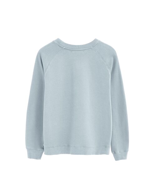 Sweat-shirt en coton Pauline baby blue