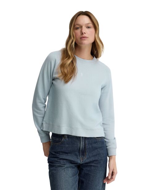 Sweat-shirt en coton Pauline baby blue