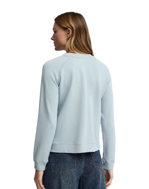 Sweat-shirt en coton Pauline baby blue