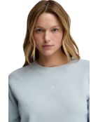 Sweat-shirt en coton Pauline baby blue