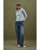 Sweat-shirt en coton Pauline baby blue