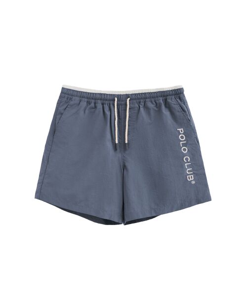 Pantaloncini da bagno blu denim Pietro