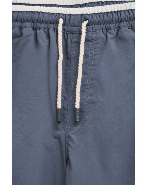 Pantaloncini da bagno blu denim Pietro