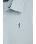 Hugo blaues Kurzarm-Poloshirt aus Baumwolle