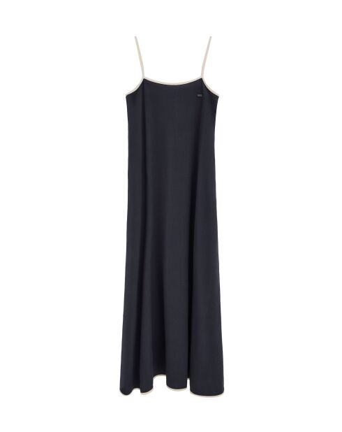 Robe en lin Carla navy