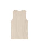 Canotta Luna beige in cotone